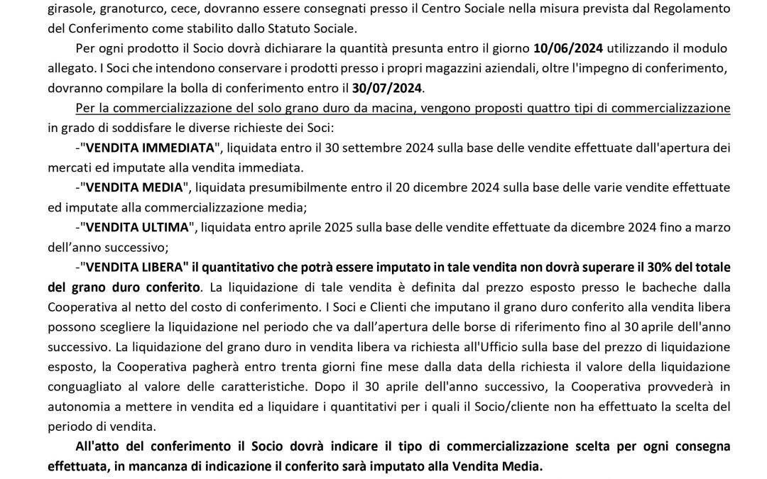 Circolare Conferimento 2024